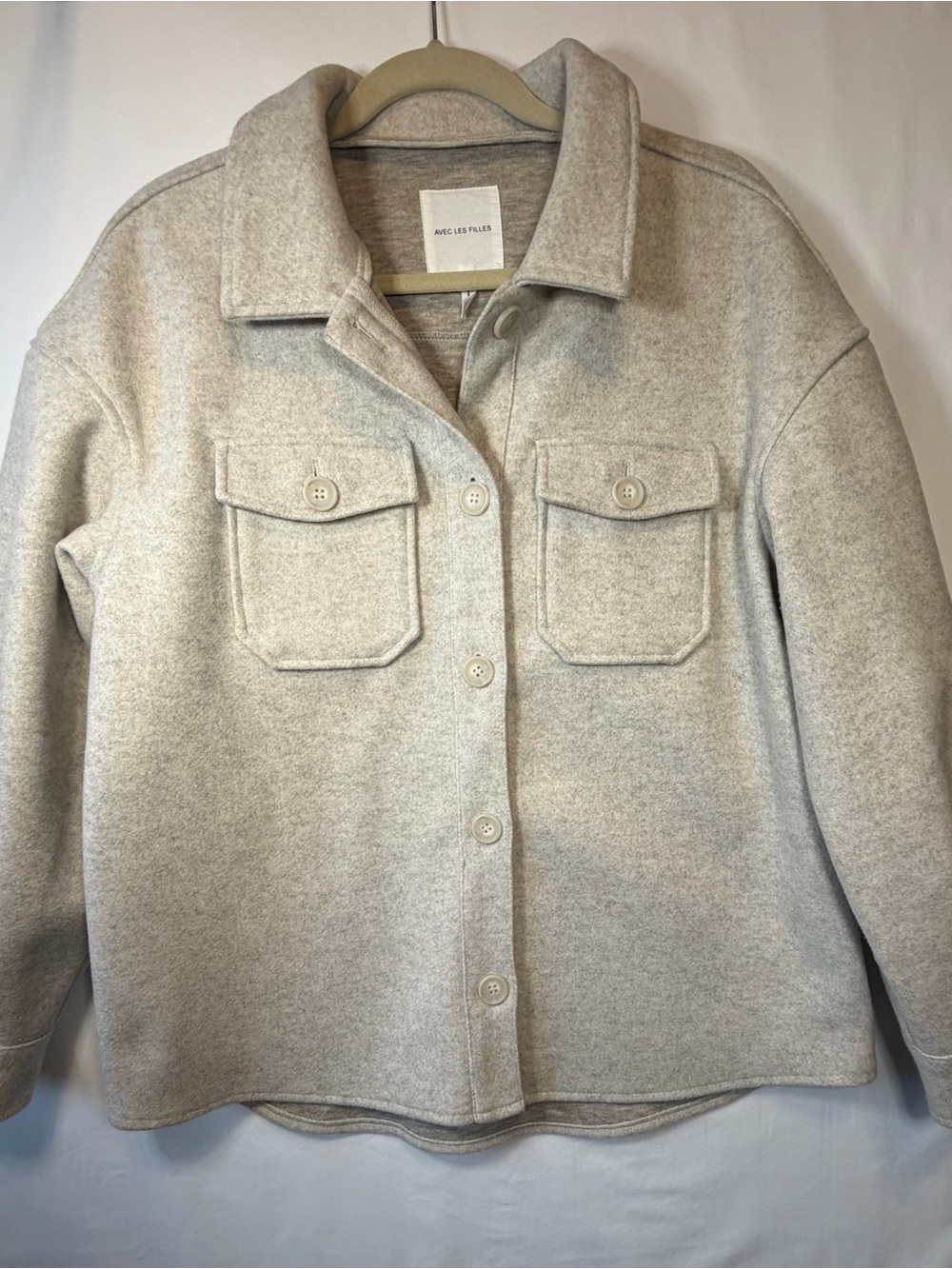 Avec Les Filles Heather Tan Utility Jacket